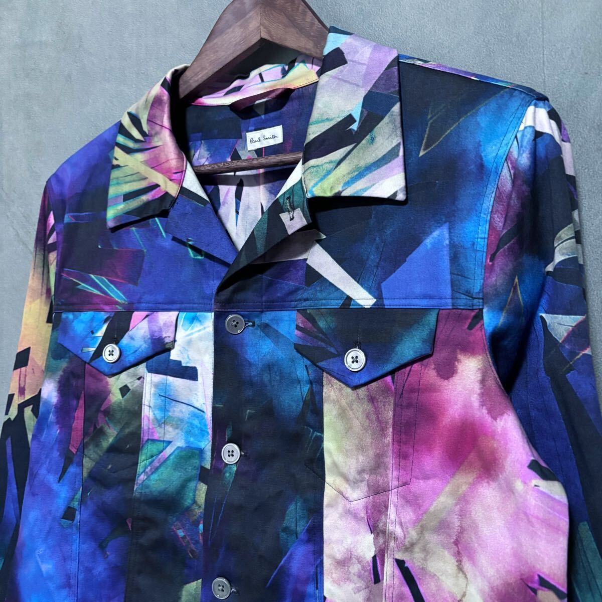 Paul Smith ポールスミス 幾何学柄 タイダイプリント コットン