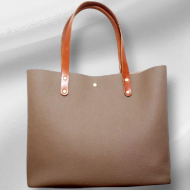 ハンドメイド 本革 トートバック シュリンク グレージュ 新品／未使用 