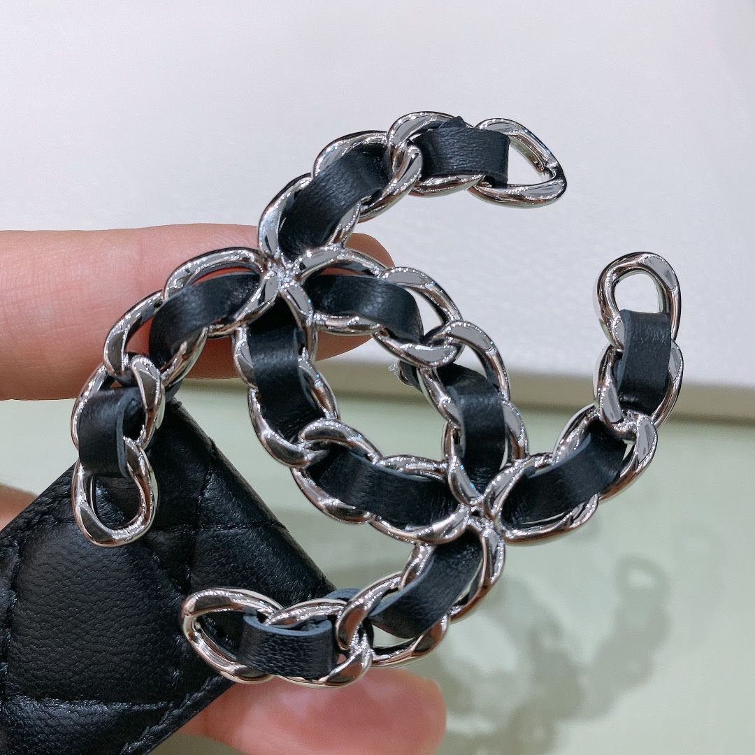 値下げしました！CHANEL レザーベルト90センチ　正規品 今日特価】Chanel ソフトレザーベルト-2 - メルカリ