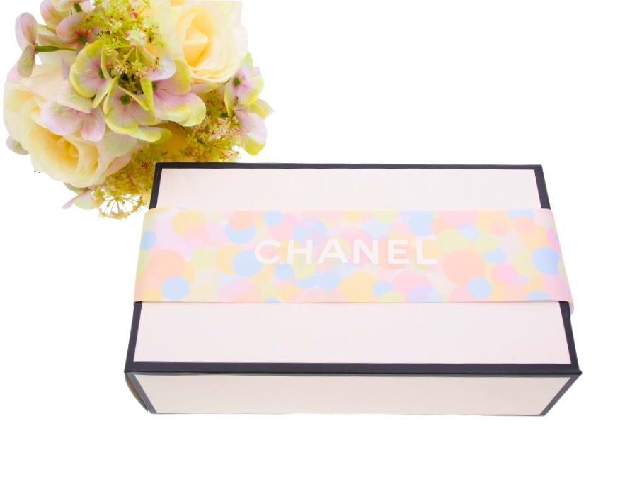 Used 開封品】シャネル CHANEL ラッピングリボン 幅広 ワイドリボン