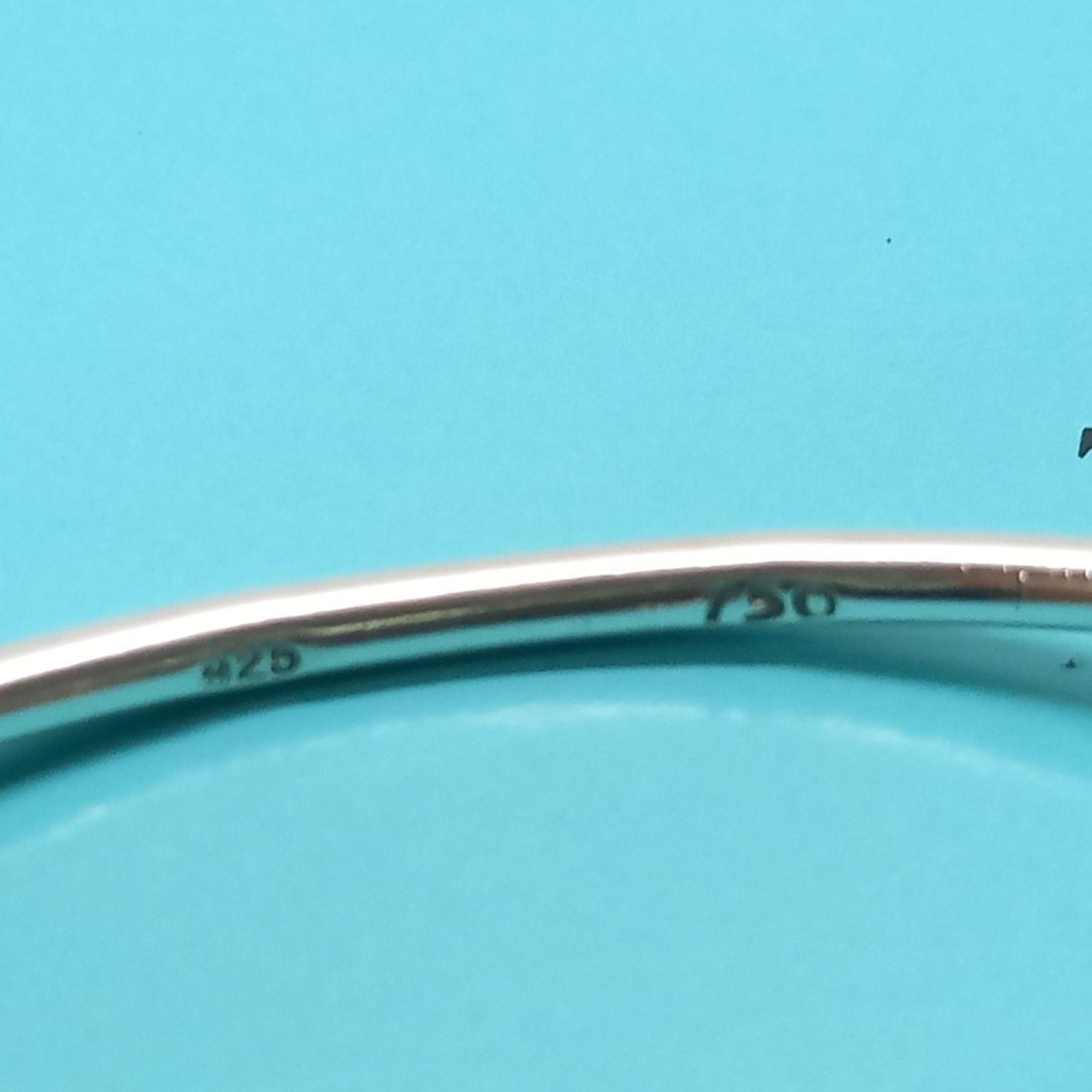 【極美品】Tiffany テイファニー ラブノットブレスレット 925/750 ティファニー フラットワイヤーラブノット ブレスレット 925×750