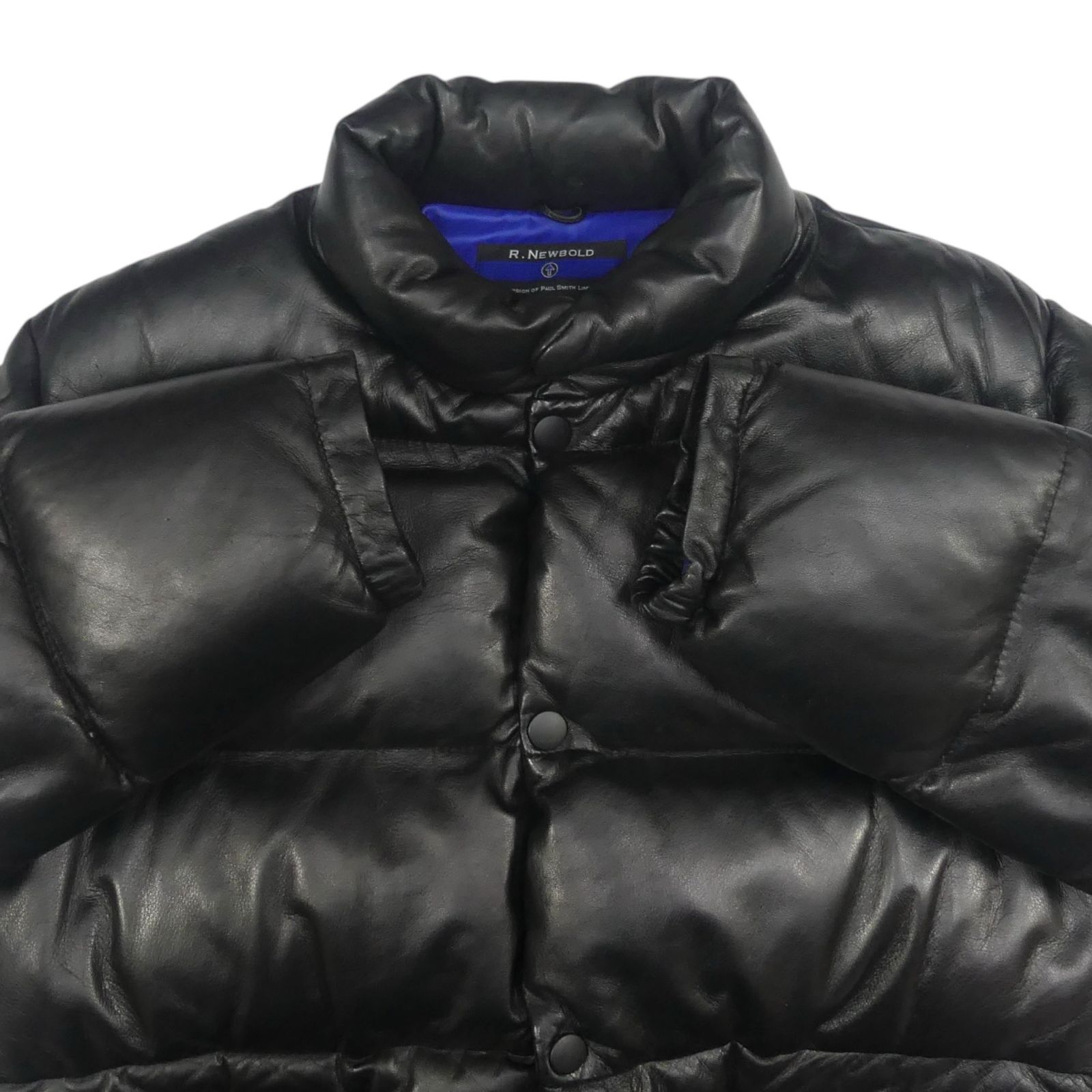 R. NEWBOLD ブラックレザーシングルライダースジャケット M R. NEWBOLD ブラックレザーシングルライダース Mサイズ アールニュー