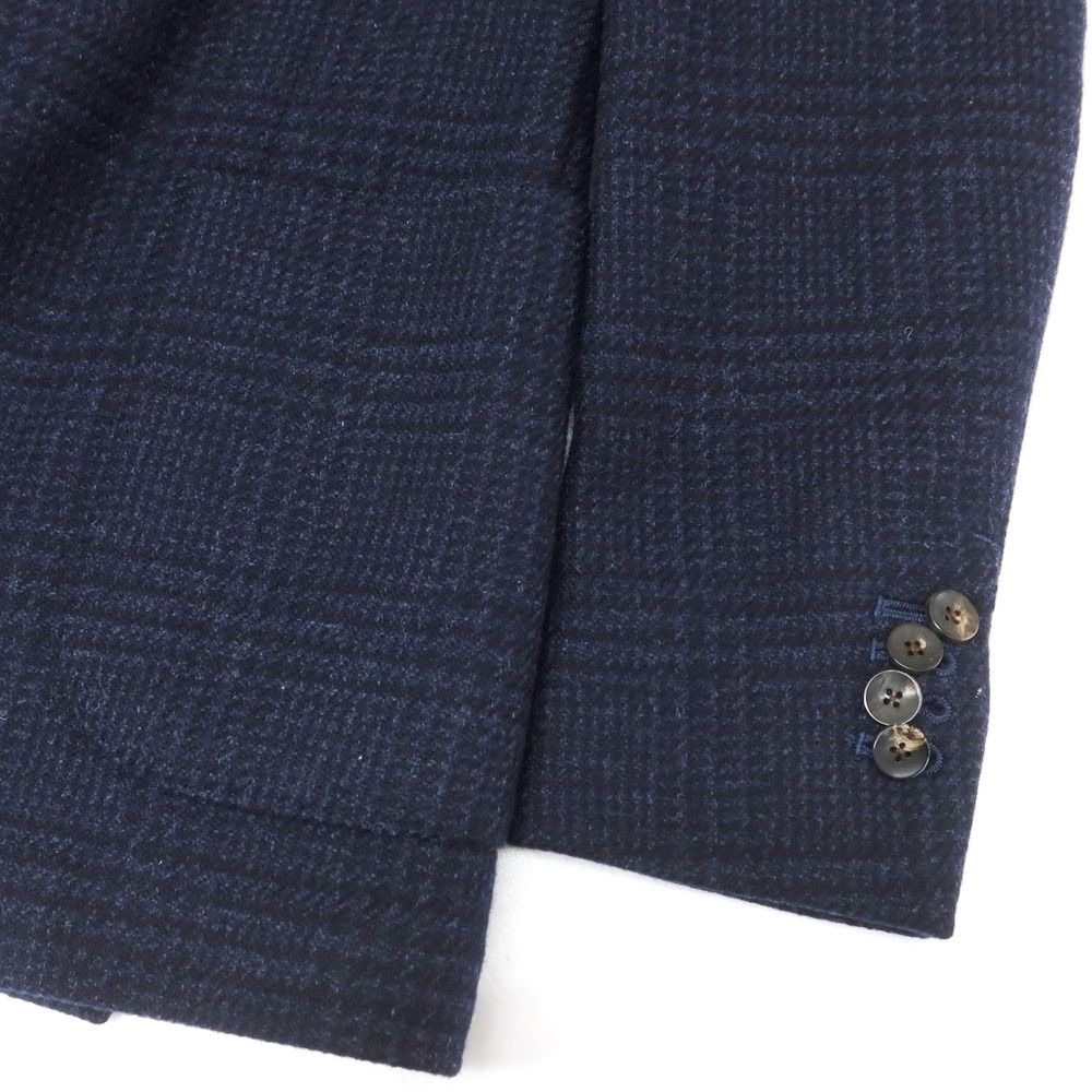 中古】ラルディーニ LARDINI ウール グレンチェック 3つボタン