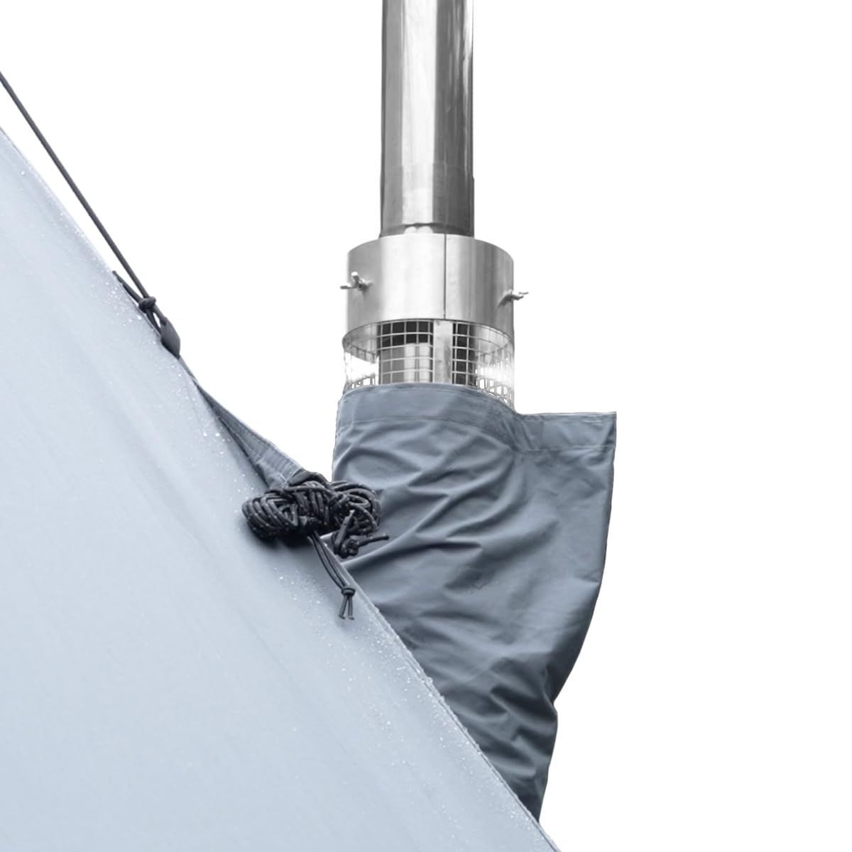 マウントスミ Mt.SUMI 薪ストーブ用 煙突ガード ver.2 ストーブガード キャンプ テント ガード 耐熱 プロテクター メッシュ