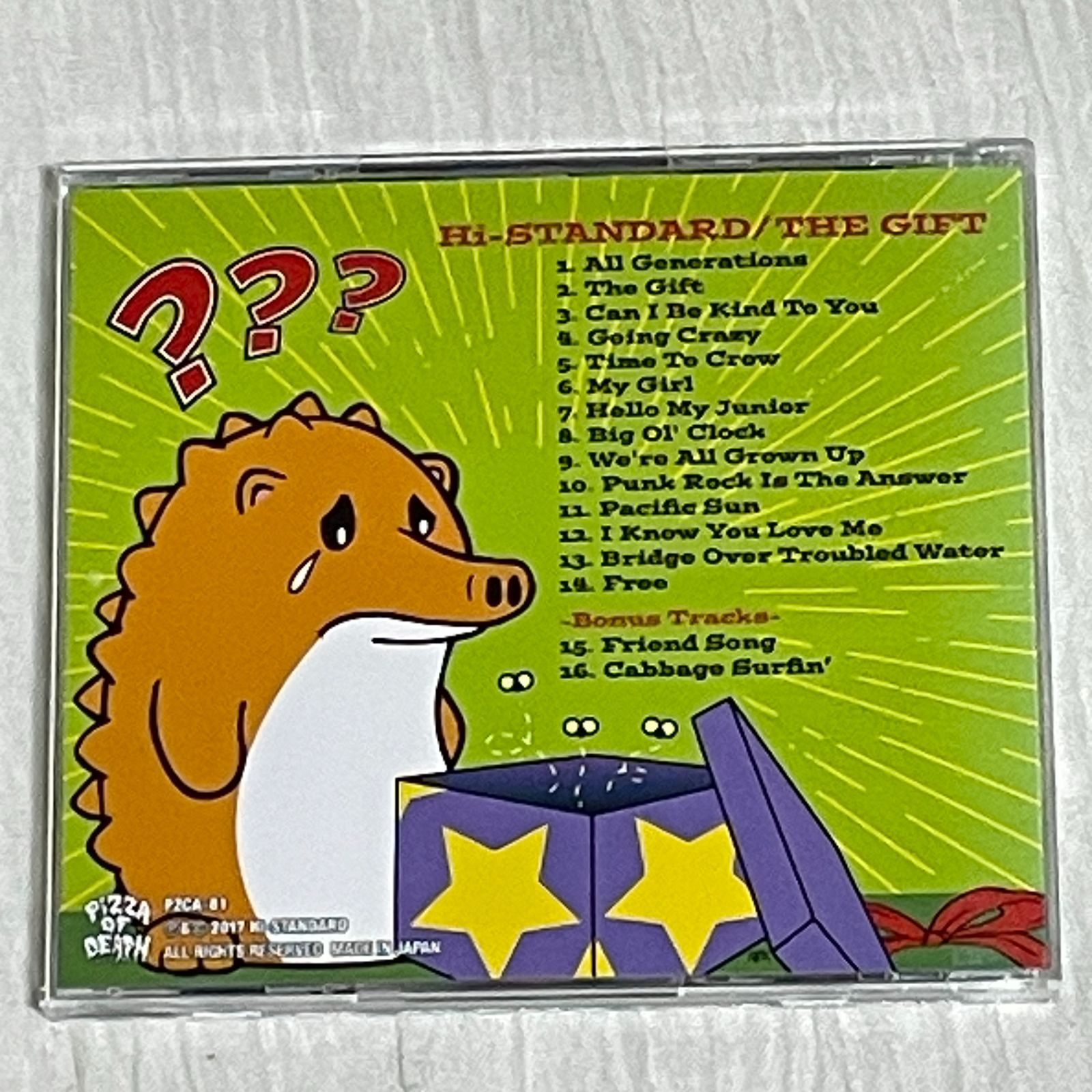 Hi-STANDARD｜The Gift（ザ・ギフト）｜中古CD：帯付き｜ハイ