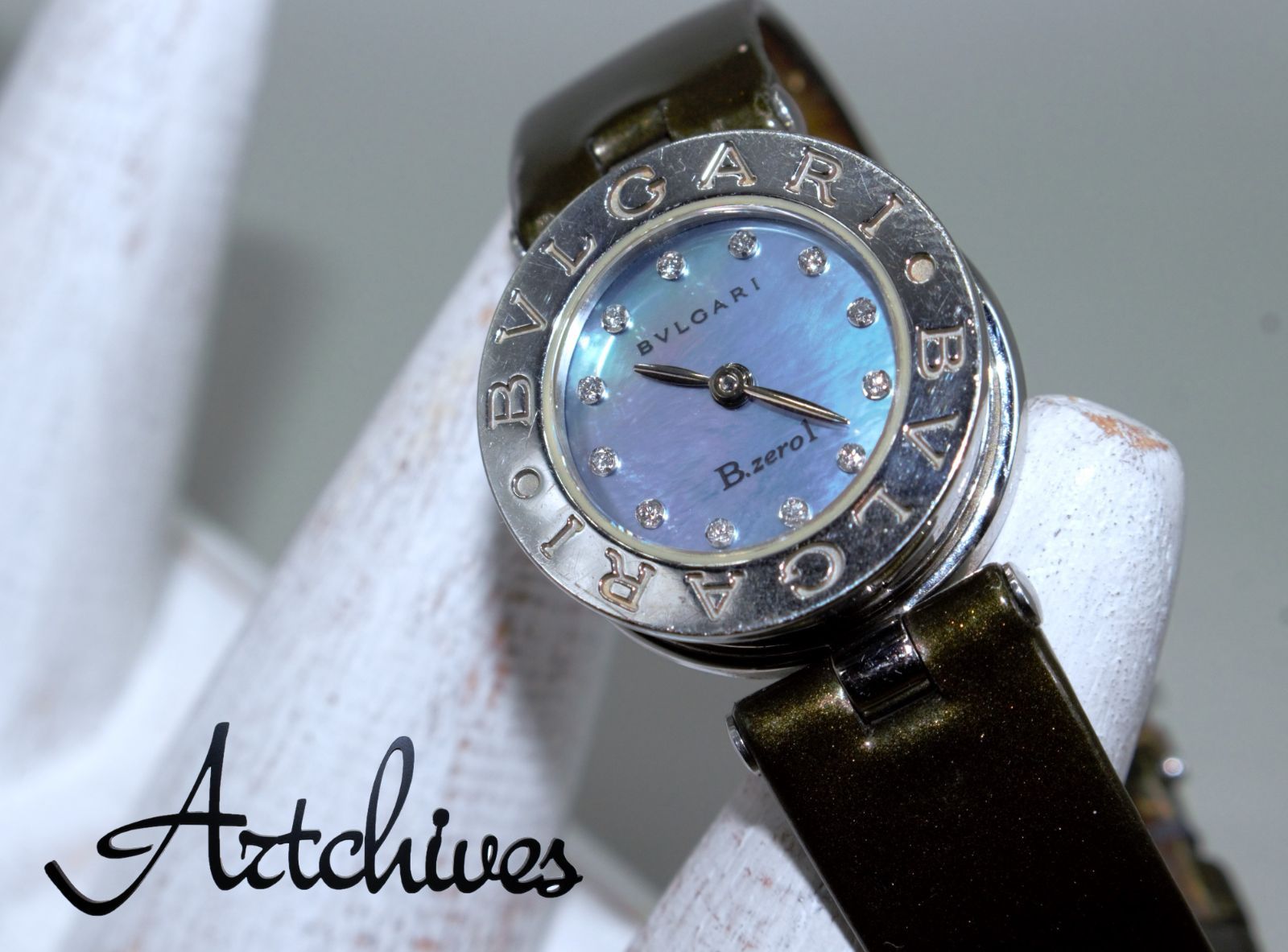 VRW-1337 時計 BVLGARI ブルガリ BZ22SL|12 ビーゼロワン BLシェル文字盤 レディース クォーツ 腕時計 稼働品