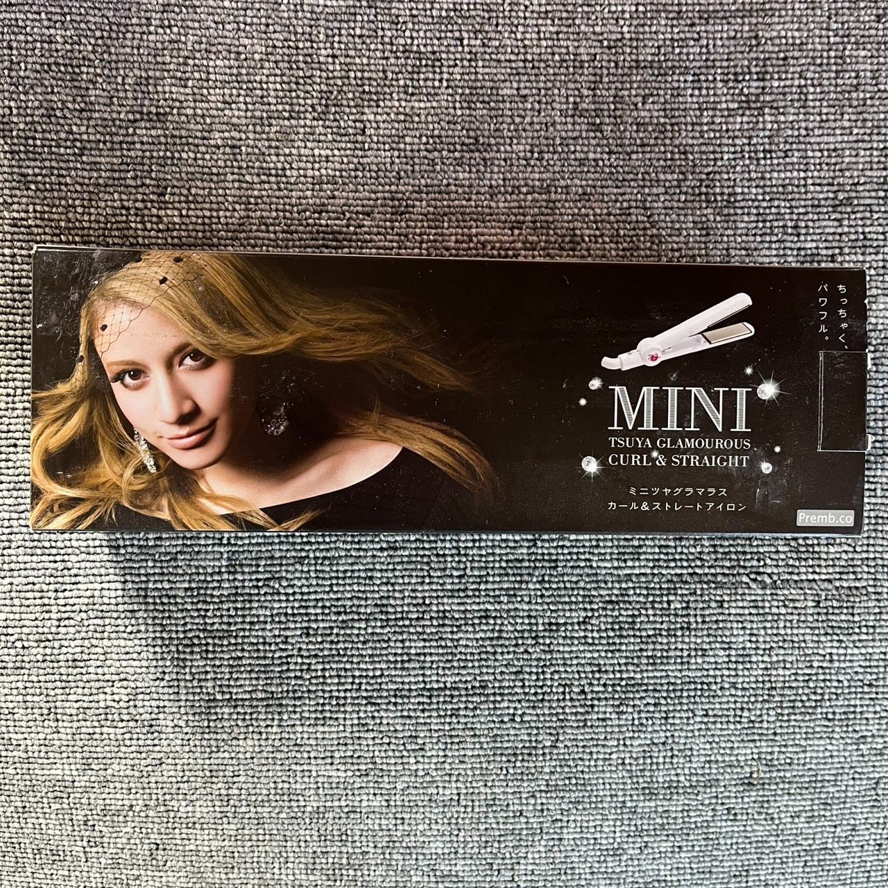 在庫処分 Premb.co ミニツヤグラマラス カール＆ストレートアイロン MINI TSUYA GLAMOUROUS CURL - STRAIGHT ホワイト