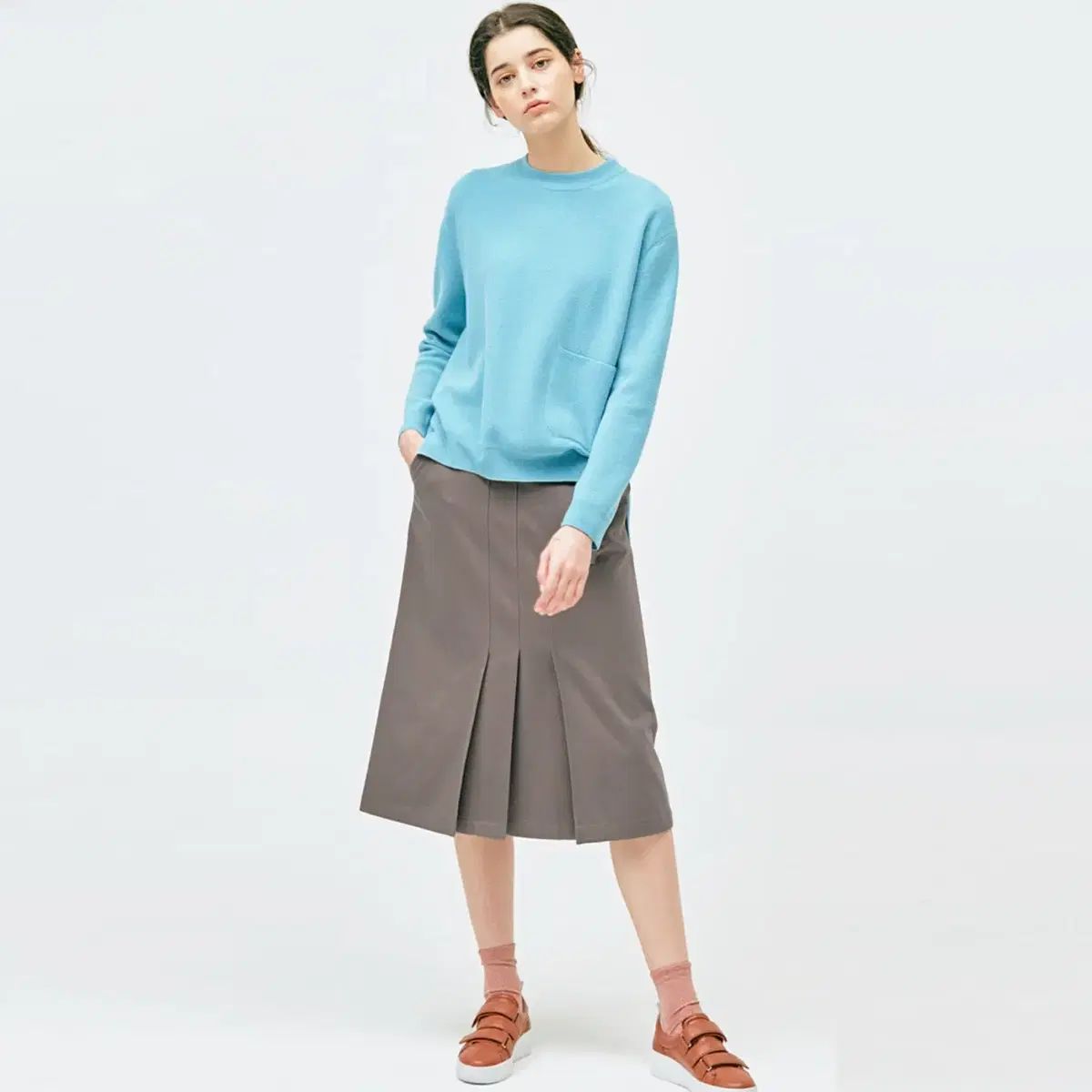 SJSJ ベルト付き スリットスカート 55