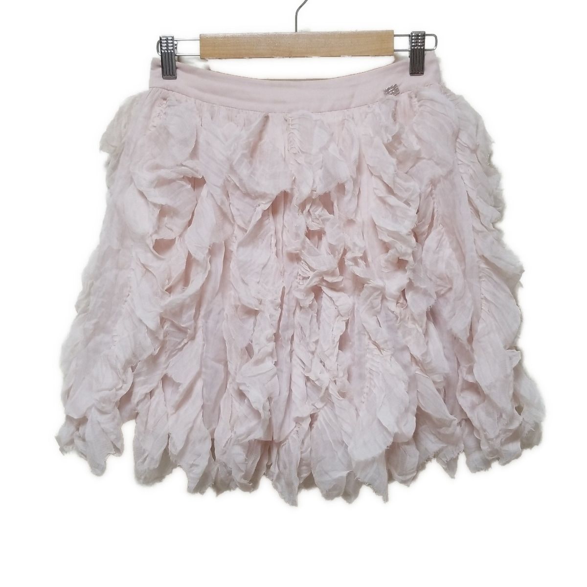 CHANEL シャネル ミニスカート サイズ36 S レディース - PP43578 ライトピンク シフォン|2012年