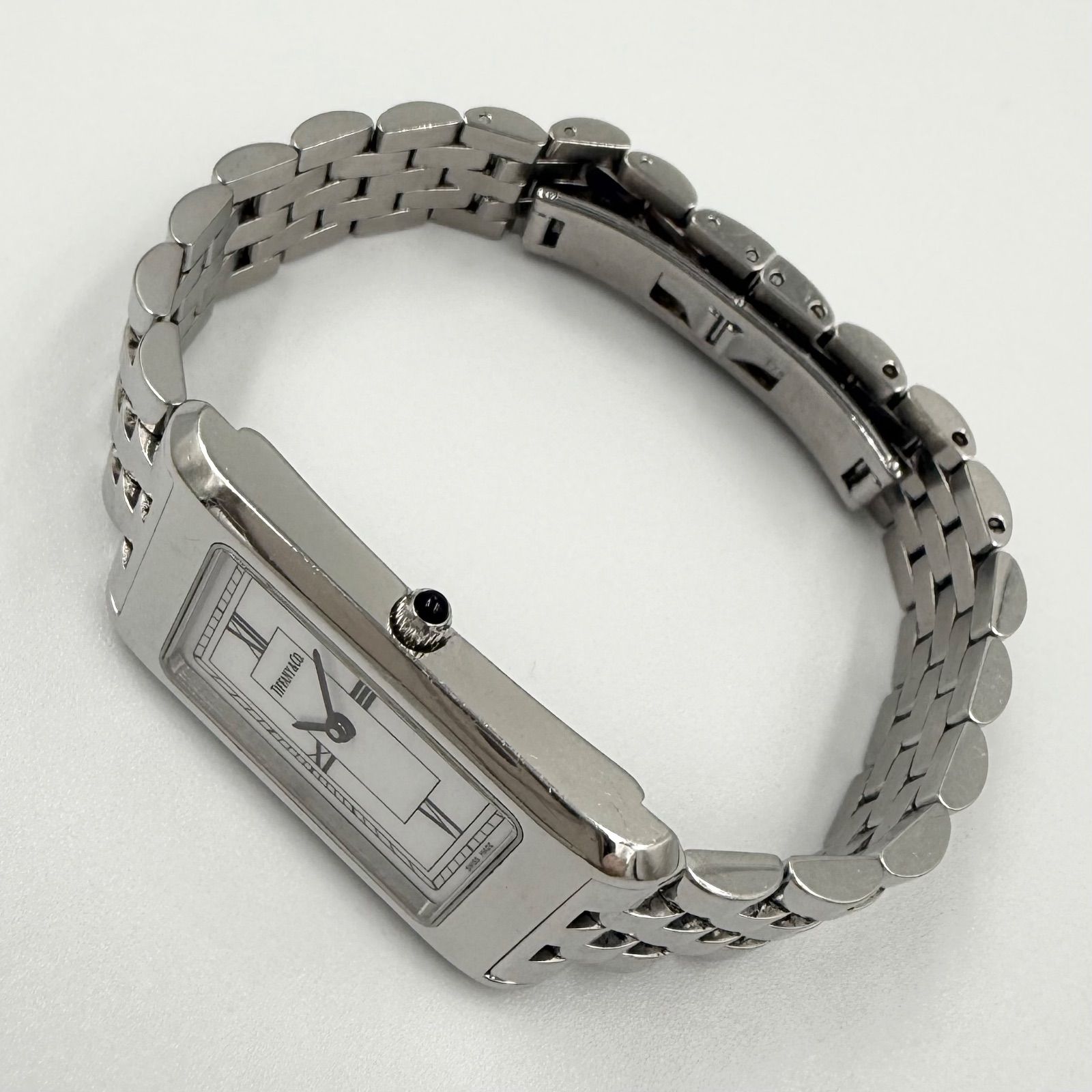 ティファニー クラシック スクエア SS クォーツ レディース 時計