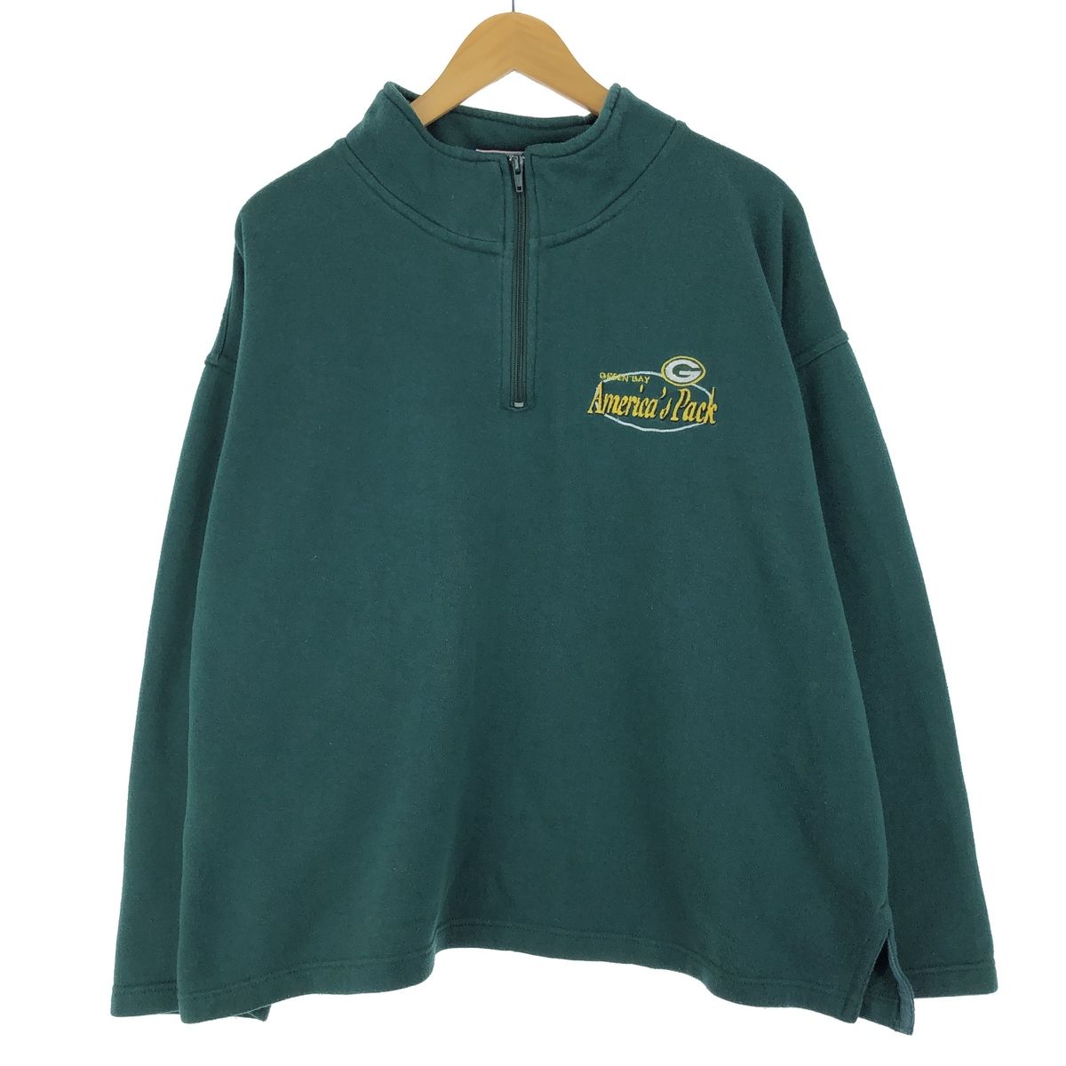 古着 FANS GEAR NFL GREENBAY PACKERS グリーンベイパッカーズ ハーフ 