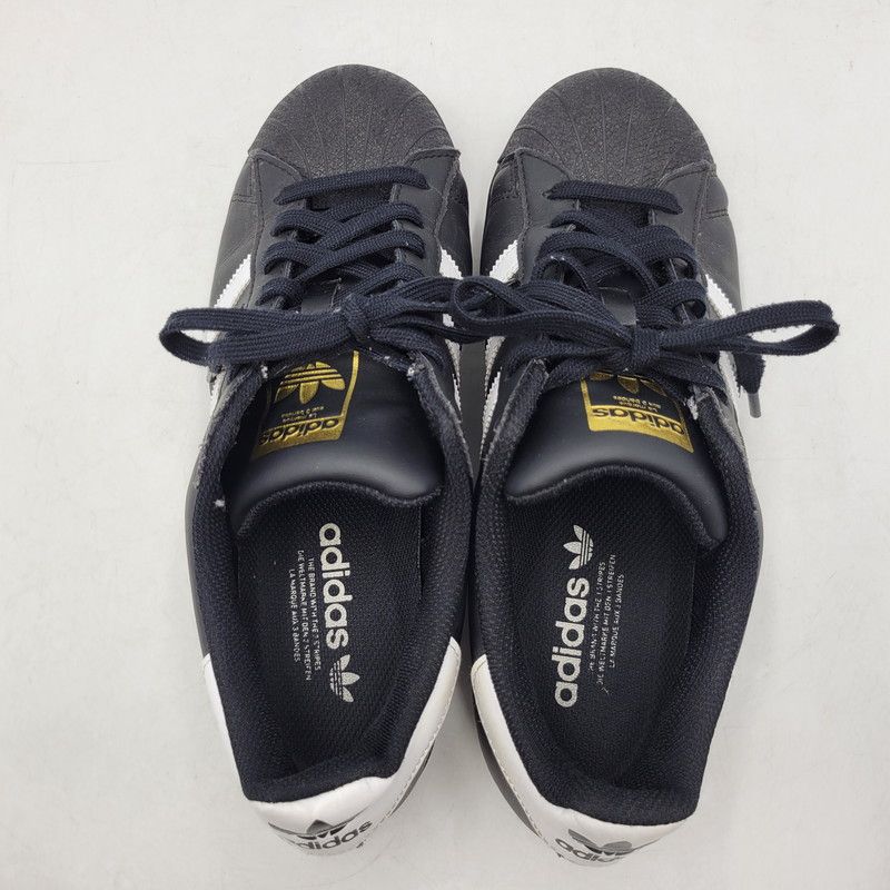 【中古品】adidas アディダス SUPERSTAR EG4959 スーパースター コア ブラック スニーカー 靴 【161-250926-hi-19-izu】