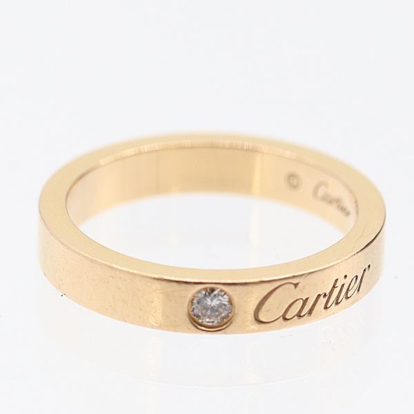 カルティエ ウェディング 1P ダイヤリング 750 PG 3.4g 46 HZZ486 ジュエリー 5672700 10NBT AKO ABC 16770