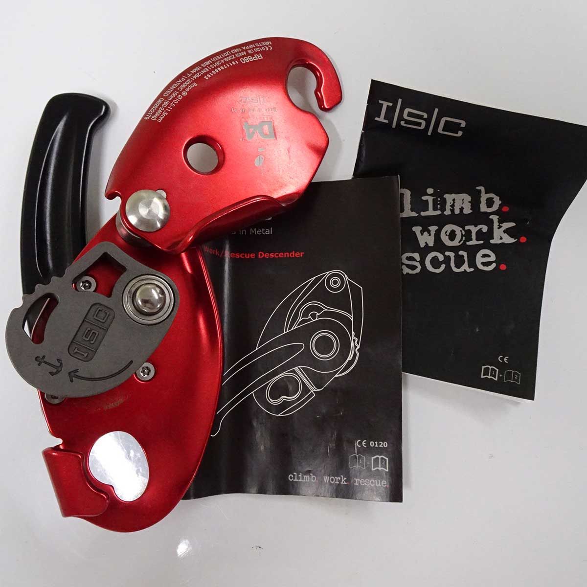 未使用】ISC D4 Industrial Descender RP880A1 ディセンダー レッド Φ10.5-11.5mm クライミング 高所作業  パニック防止機能付き - メルカリ