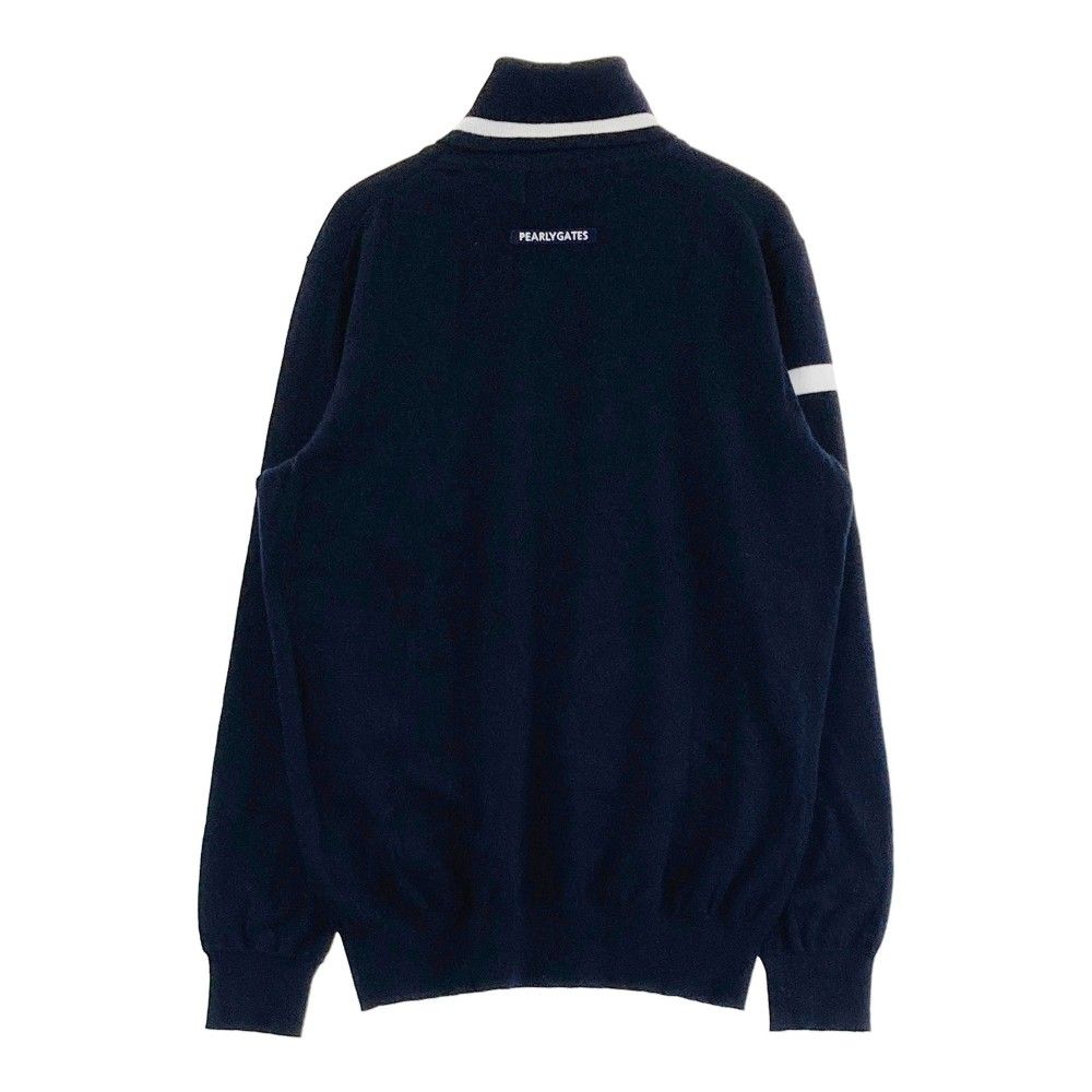 サイズ：0 PEARLY GATES パーリーゲイツ  タートルネックニットセーター  ネイビー系 [240101461492] ゴルフウェア レディース ストスト サイズ：0 PEARLY GATES パーリーゲイツ タートルネックニット