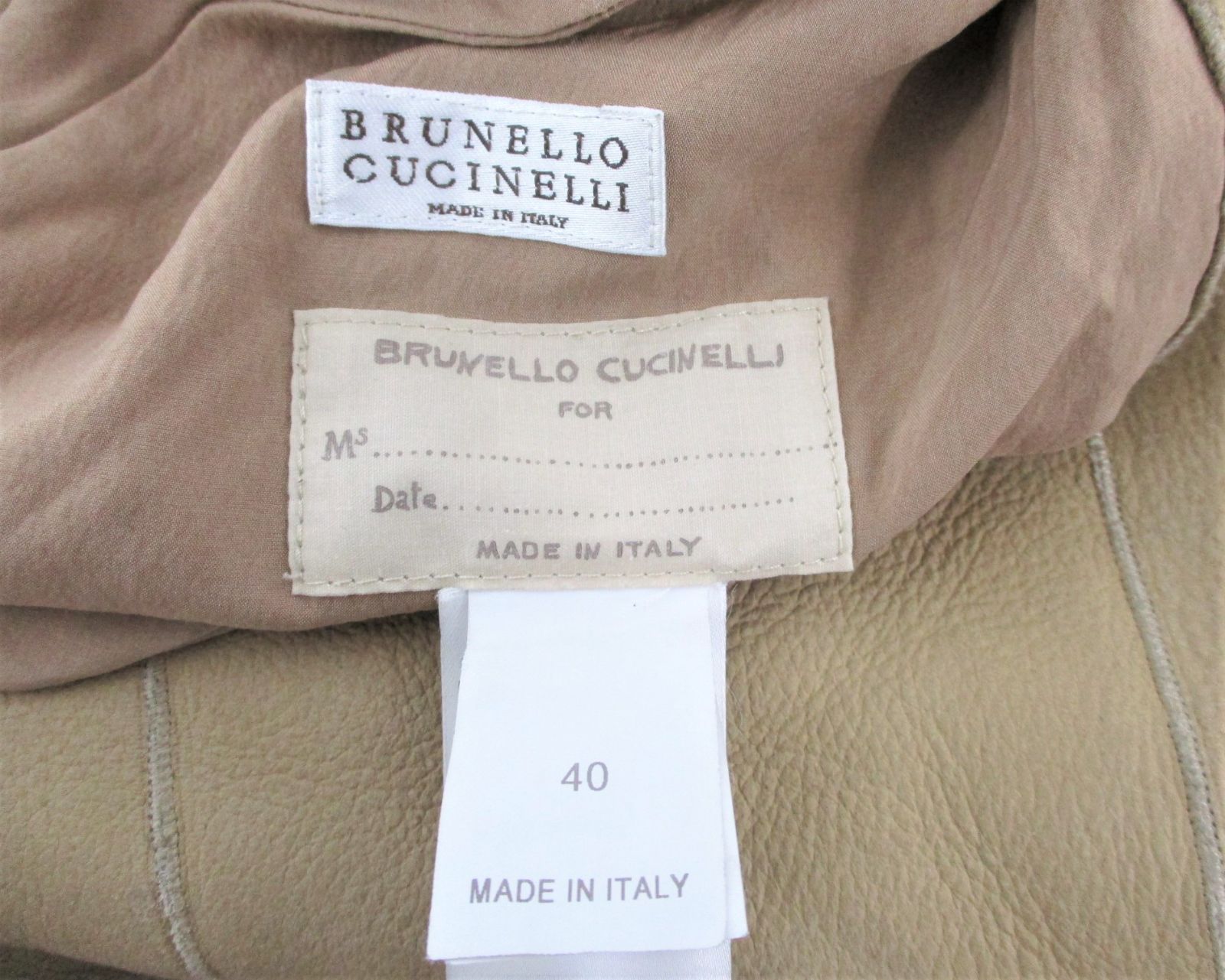 ◇美品 BRUNELLO CUCINELLI ブルネロ クチネリ 最高峰 ムートン ファー