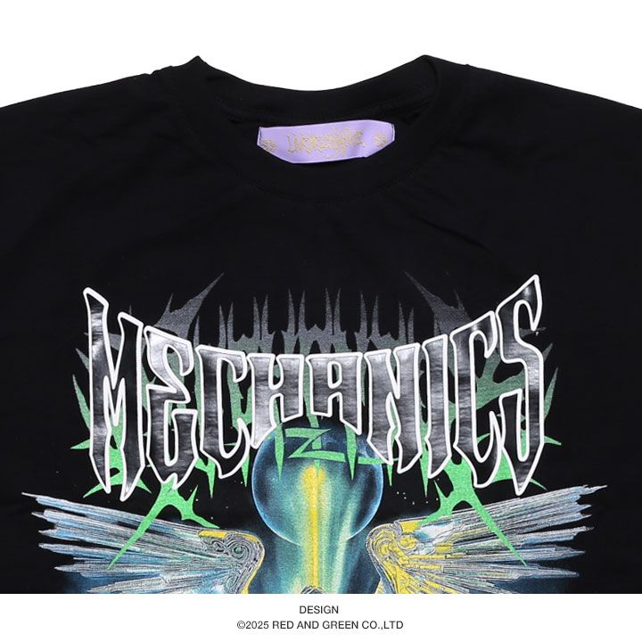 入手困難 送料無料 ライブメカニクス LIVE MECHANICS Tシャツ LIVE MECHANICS Tシャツ 半袖 メンズ 春夏用 黒 大きいサイズ