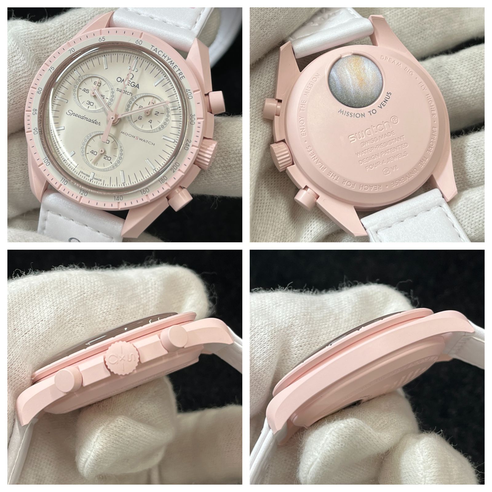未使用品】SWATCH S033P100/MISSION TO VENUS/腕時計/セラミック
