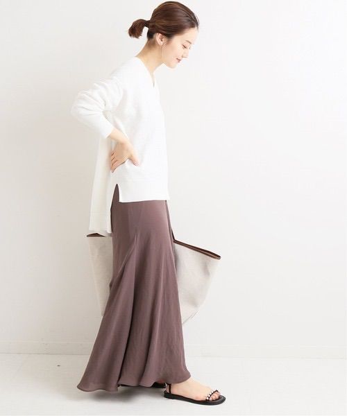 IENA♡COTTON GASS Vネックプルオーバー（新品） IENA（イエナ）の「COTTON GASS Vネックプルオーバー◇（ニット