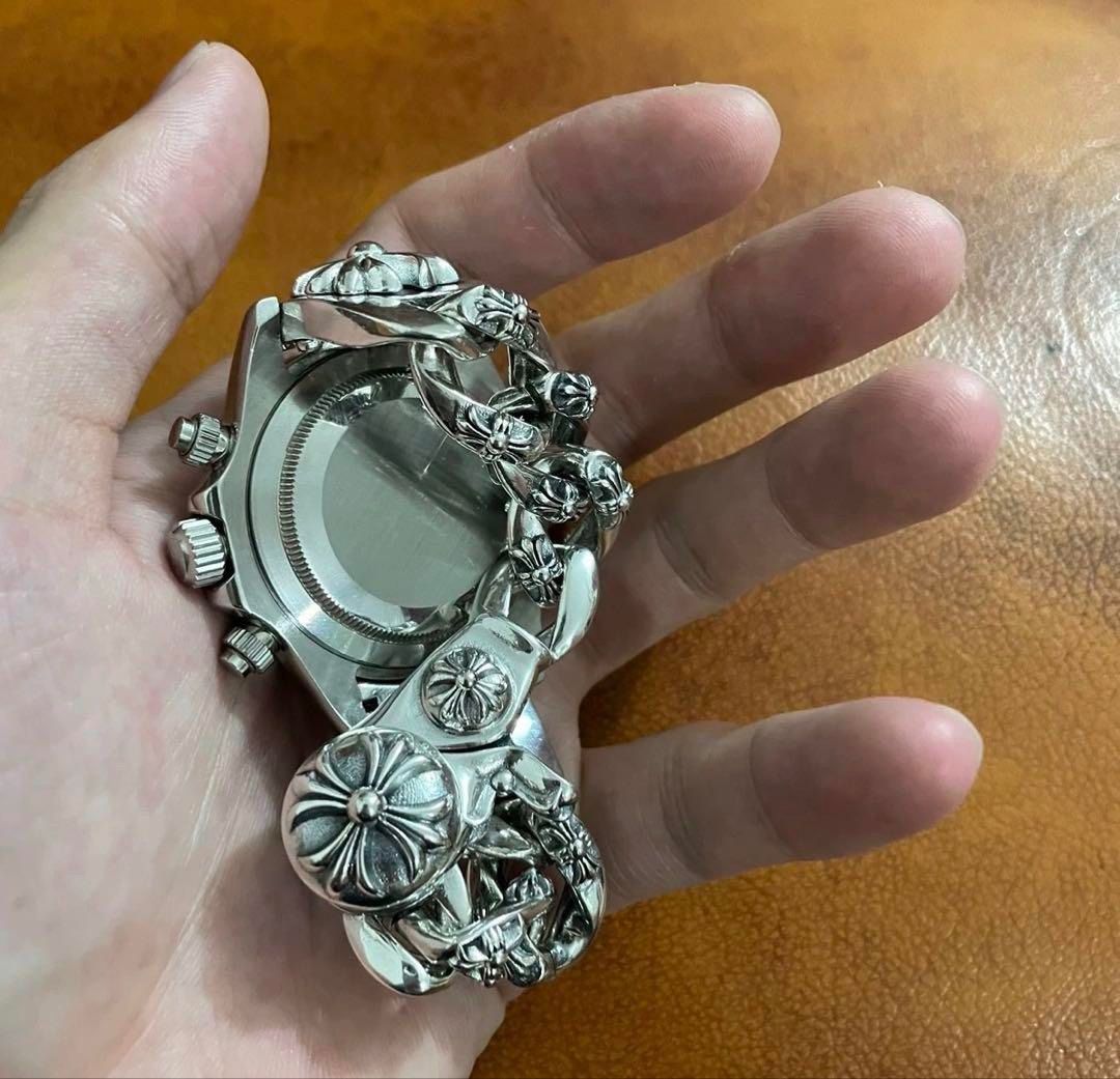 ⭐️JEN Watch 全花コマウォッチクラッシュベルト 17cm 刻印有 - メルカリ