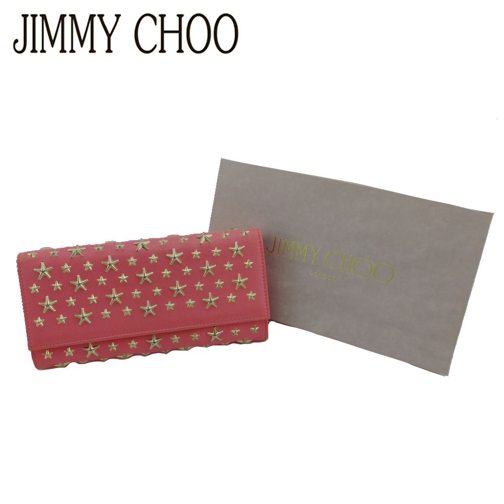 ジミーチュウ JIMMY CHOO クラッチバッグ スタースタッズ ピンク