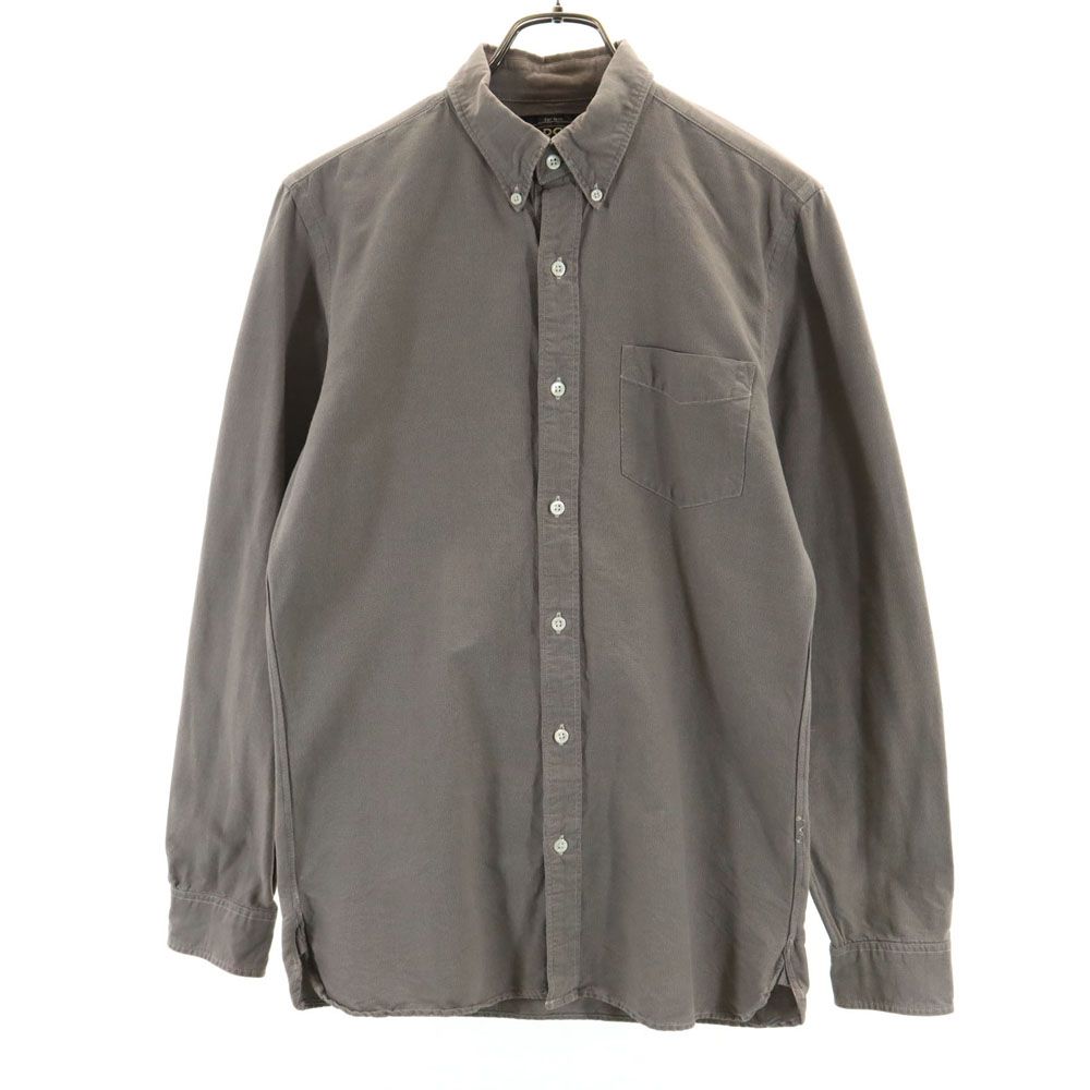 RRL 長袖 ボタンダウンシャツ S グレー ダブルアールエル RALPH LAUREN メンズ