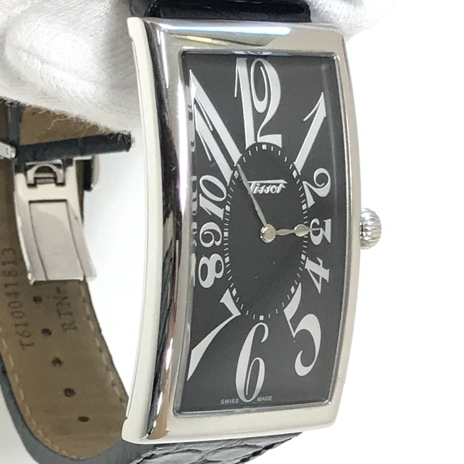 TISSOT ティソ バナナウォッチ T117509A 黒文字盤 メンズ腕時計 TISSOT