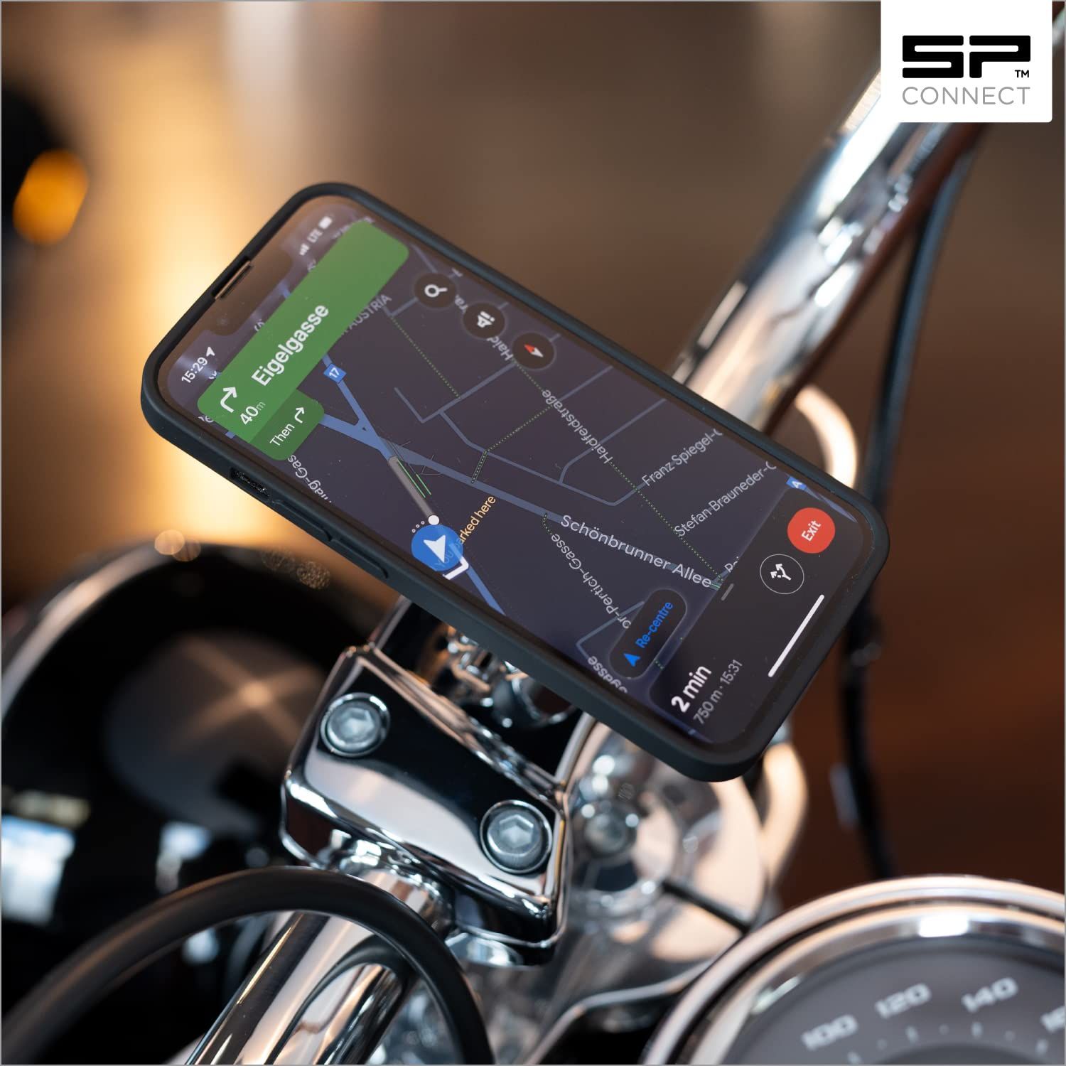 バークランプマウントプロ クロームメッキ