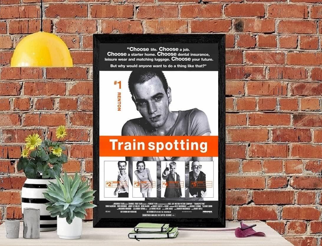 フレーム付-黒-】 映画ポスター トレインスポッティング Trainspotting
