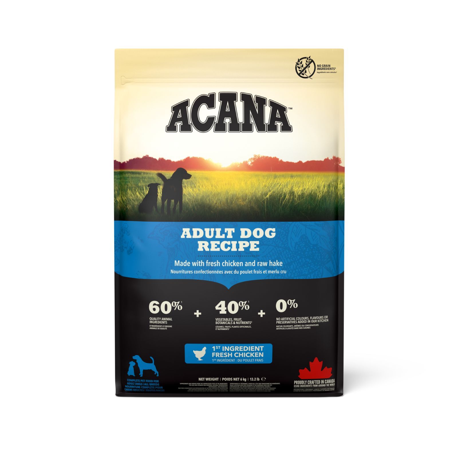 アカナ アダルトドッグレシピ 6kg【ドッグフード】【正規品】 【公式