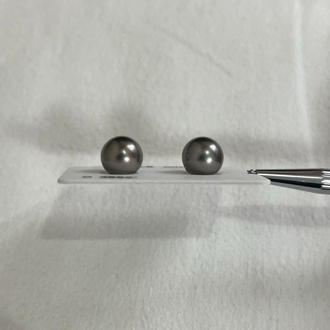 パールピアス 黒蝶真珠 10.5mm pt900（プラチナ900） 新品未使用