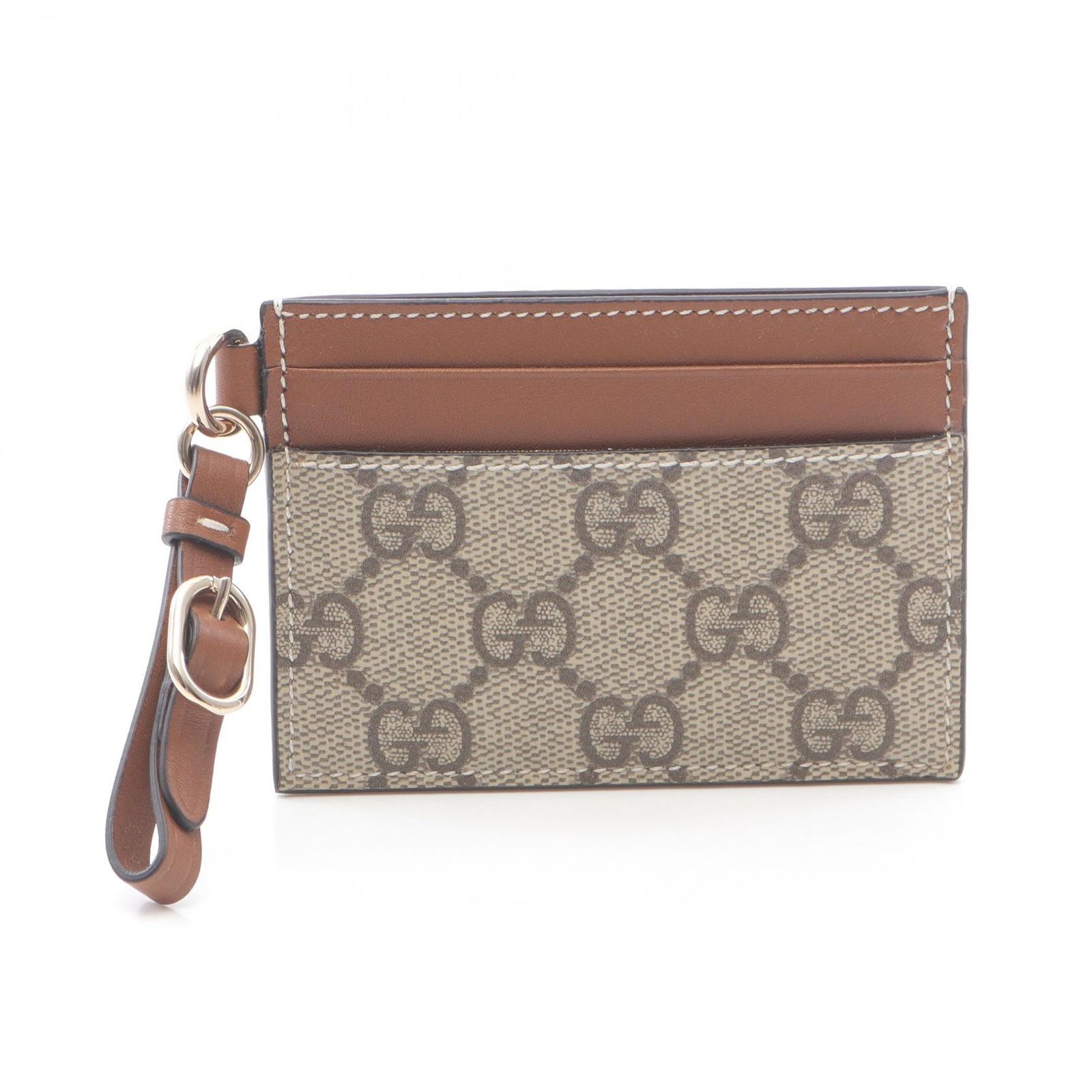スピード配送◆送込【GUCCI】GGエンブレム*カードケース GGエンブレム〕ロング カードケースブラック ファブリック