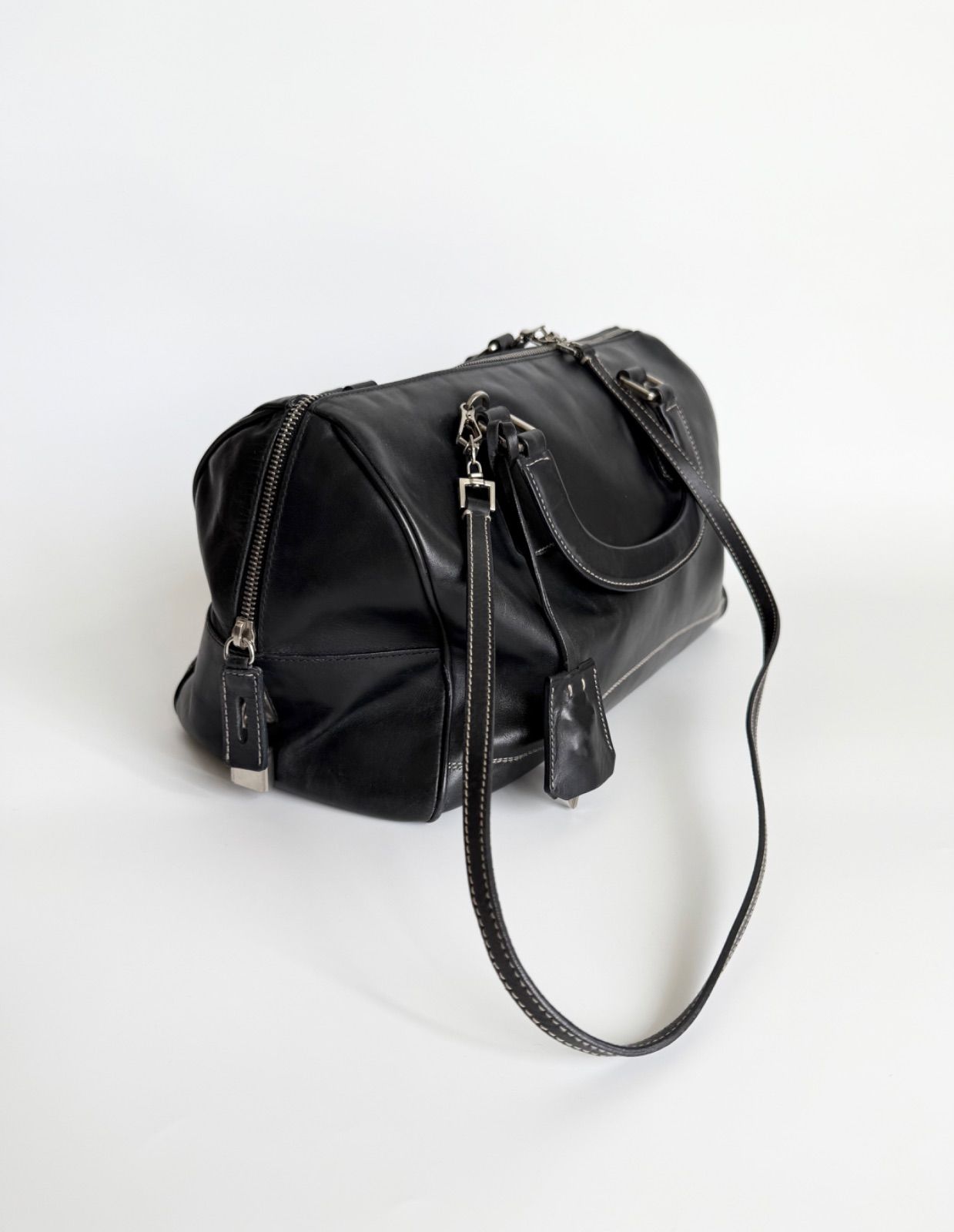 FW2000 PRADA 2WAY LEATHER BOSTON BAG プラダ 2000年 アーカイブ