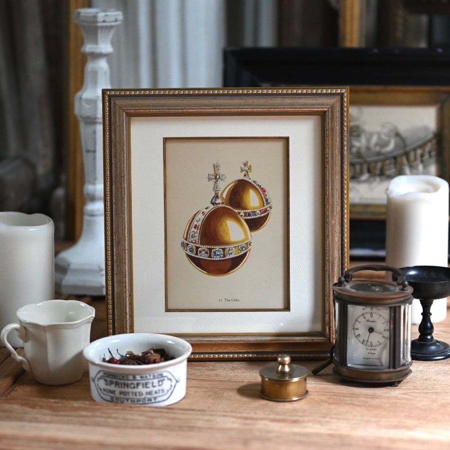 ヴィンテージフレーム「The Orbs」希少なヴィンテージ図鑑からの1