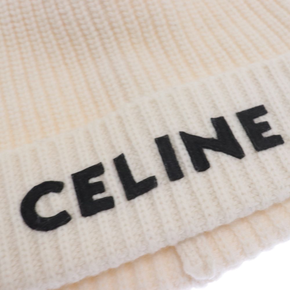 CELINE ロゴエンブロイダリー ニットキャップ ニット帽 2A25R535Q CELINE セリーヌ ロゴエンブロイダリー ニットキャップ ニット帽