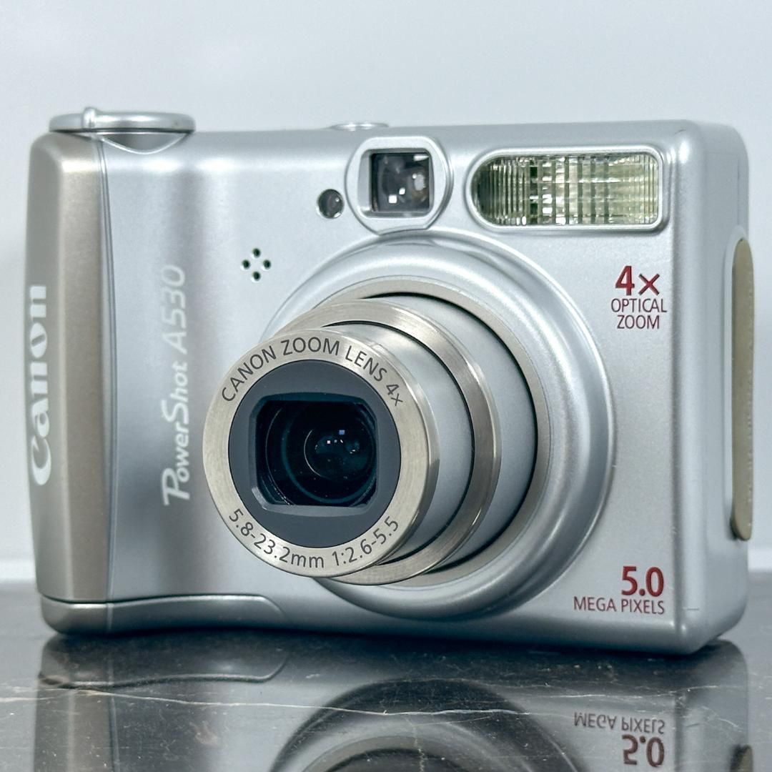Canon PowerShot A530 単3電池駆動 キャノン パワーショット デジタルカメラ コンデジ コンパクトデジカメ カメラ 動作品 光学4倍ズーム 簡単操作 初心者向けモデル レトロデジカメ