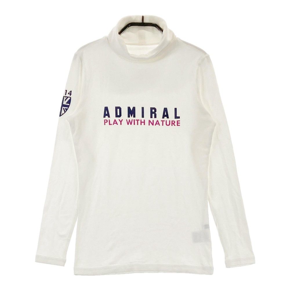 サイズ：M ADMIRAL アドミラル  起毛 タートルネック 長袖Tシャツ  ホワイト系 [240101290673]# ゴルフウェア レディース ストスト