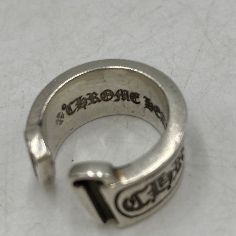 中古品】CHROME HEARTS クロムハーツ 925 SCROLL LABEL RING