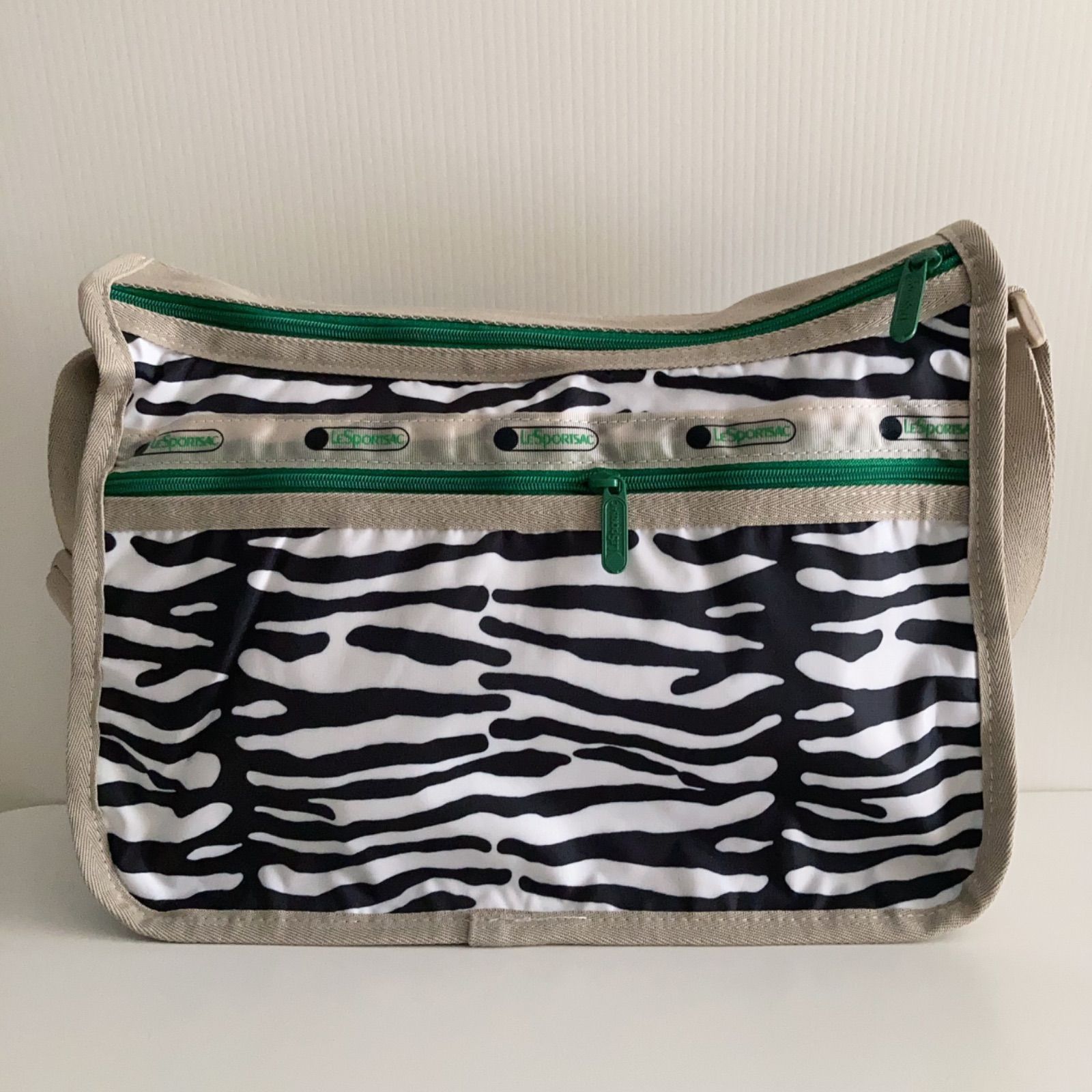 新品 レスポートサック ミュベールゼブラストライプショルダーバッグ ミニバッグ