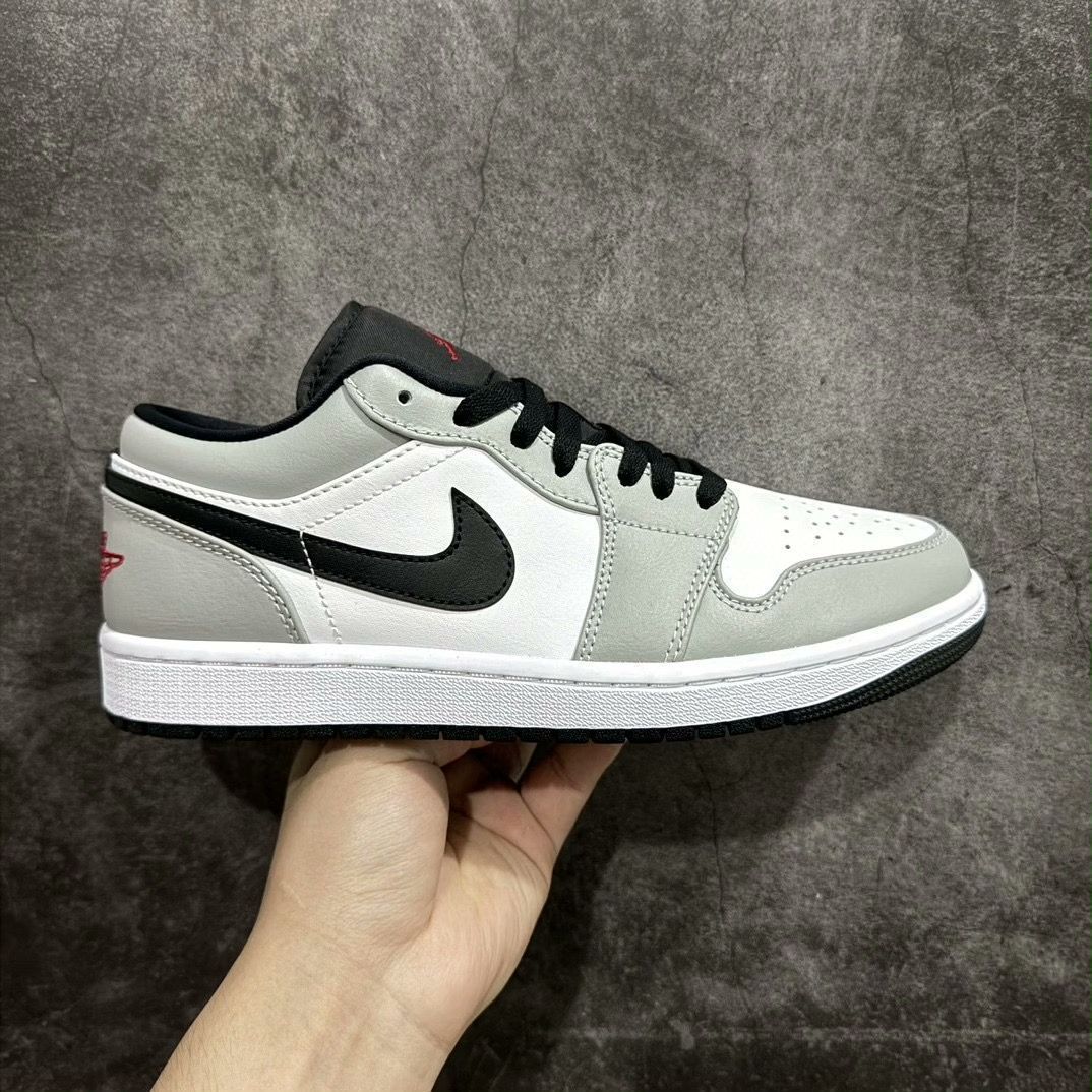 新品 NIKE ナイキ スニーカー ナイキ エア ジョーダン 1 ロー ライト スモークグレー/ジム レッド ホワイト メンズ スニーカー NIKE AIR JORDAN 1 LOW 553558-030 メンズ レディース 男女兼用