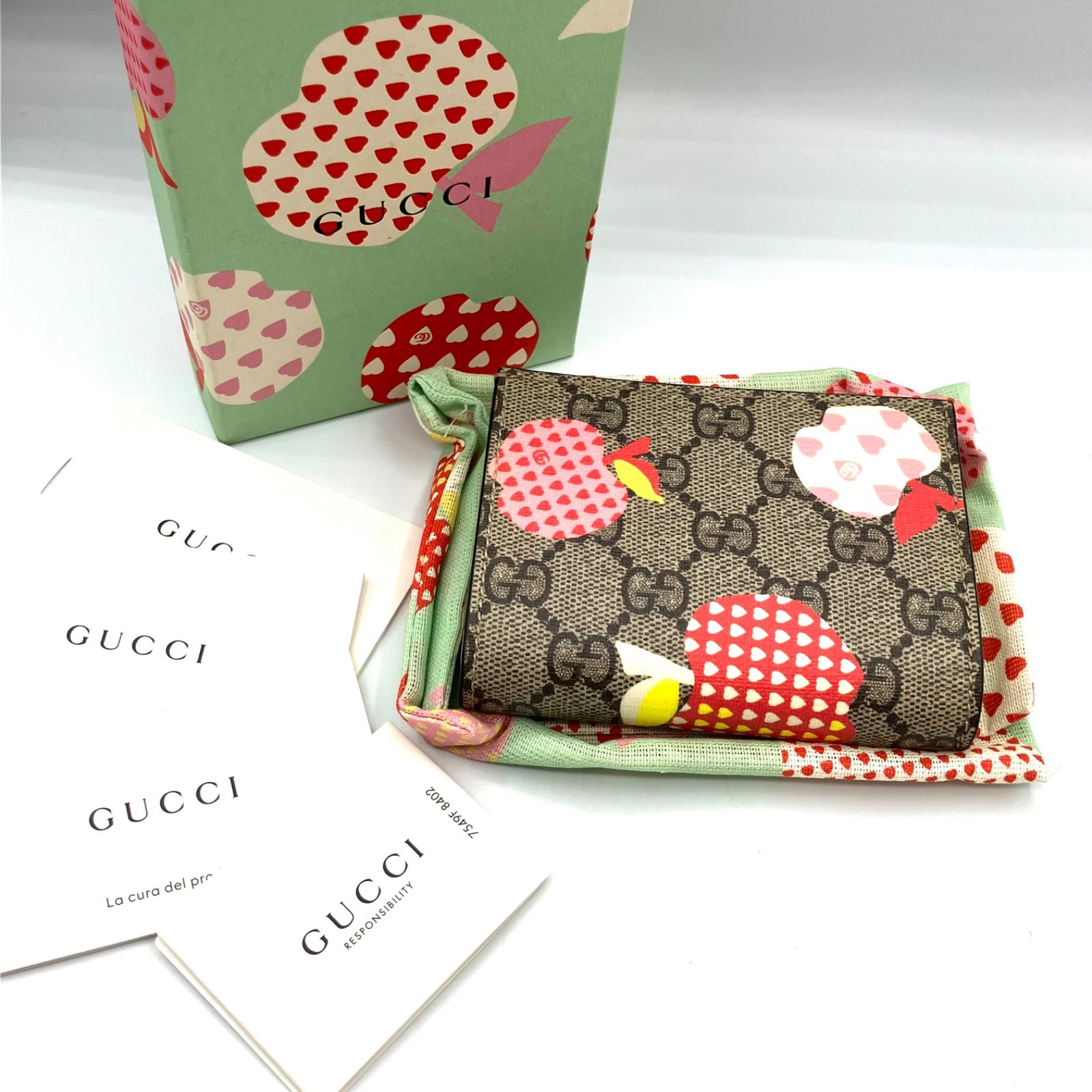 鑑定済み】正規品 グッチ GUCCI GGスプリーム レポム アップル 663922  