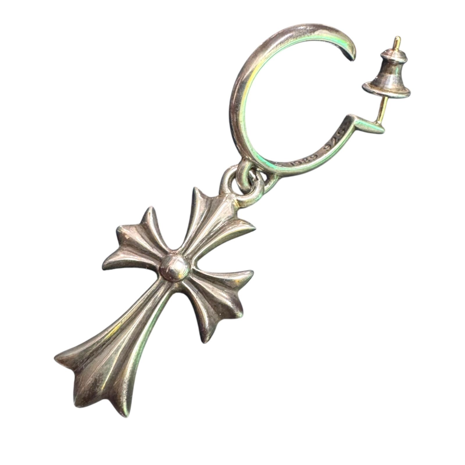 2025最新のスタイル CHROME クロムハーツ EARRING HOOP CROSS CH HEARTS】TINY アクセサリー
