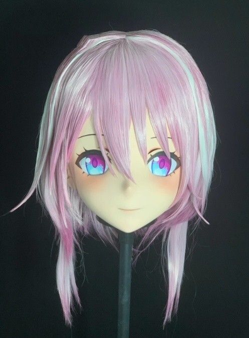☆即納 全頭マスク カツラ付き ロック付き NO.498 ドール ヘッド