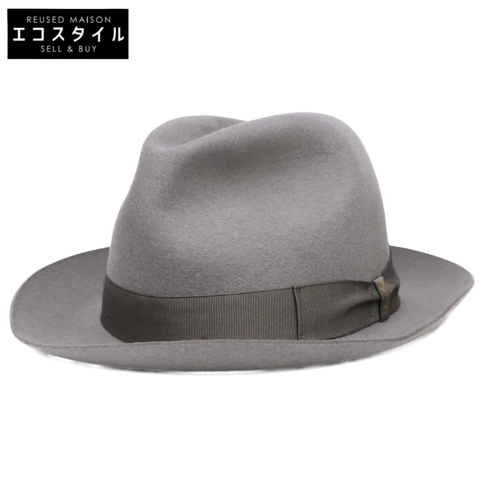Borsalino ボルサリーノ 490005 ファーフェルト 中折れハット 59