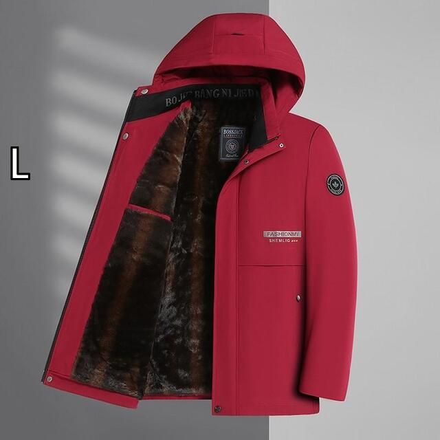 L 秋冬 コーデ メンズ 服 シンプル ファッション オシャレ 大人 かっこいい 大きいサイズ ストリート 紳士服 無地 暖かい ダウン 綿 ジャケット アウター コート ジャケット アウター