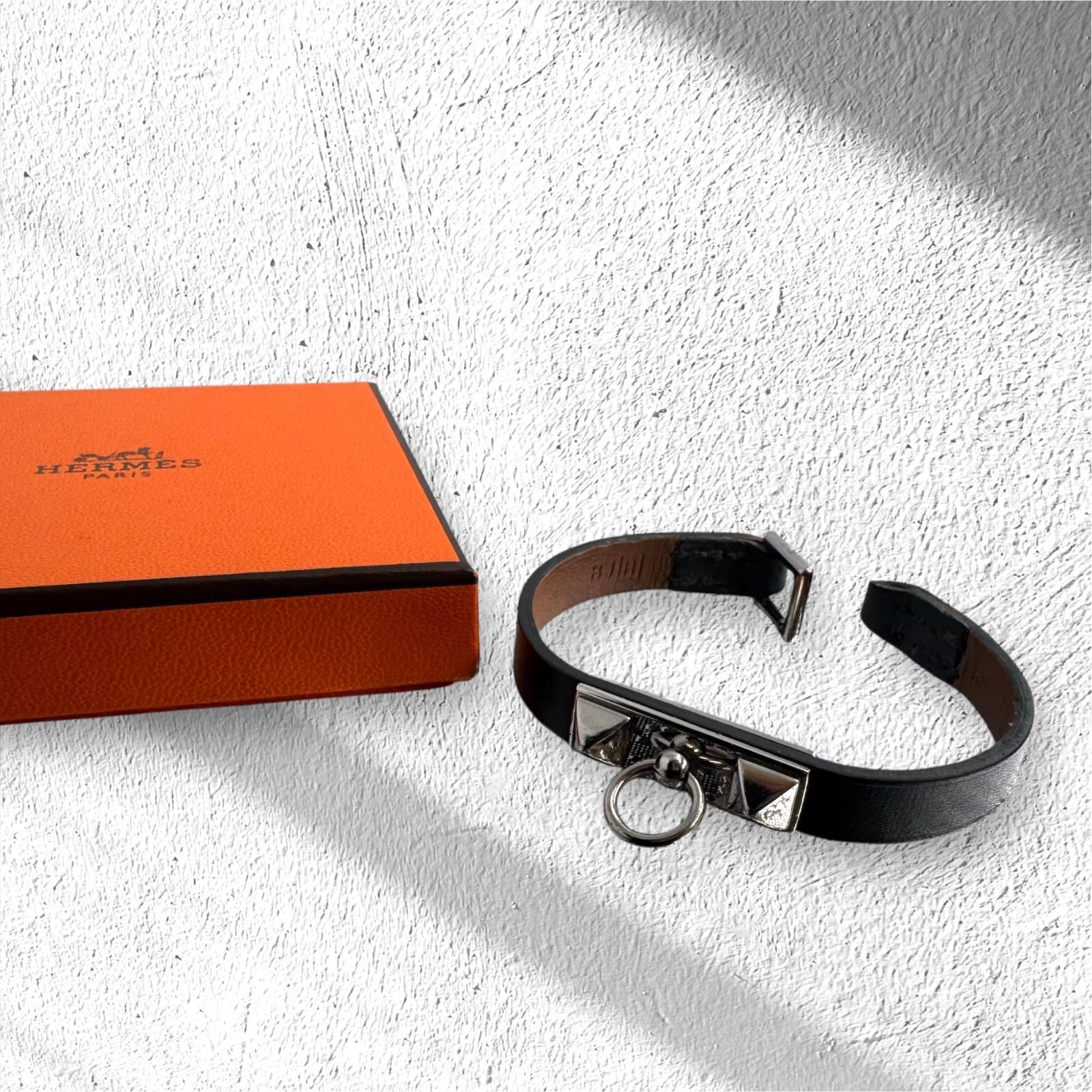 HERMES エルメス レザー ブレスレット リヴァル・ミニ ヴォー