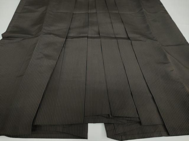 平和屋着物●男性 馬乗り袴 縞 正絹 DAAY5247ud