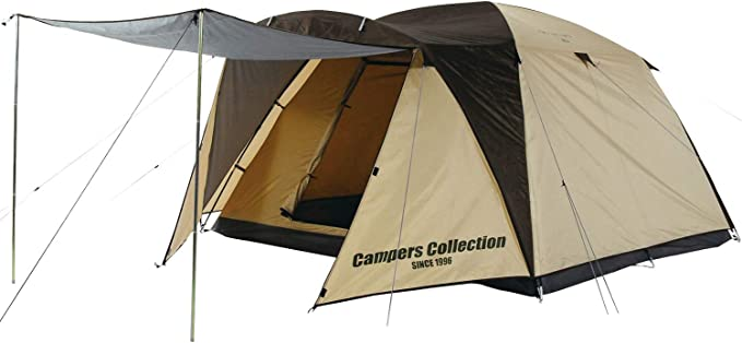 [キャンパーズコレクション 山善] テント キャンプ アウトドア 4人用 広くて快適 タープ機能を装備 プロモキャノピーテント5 CPR