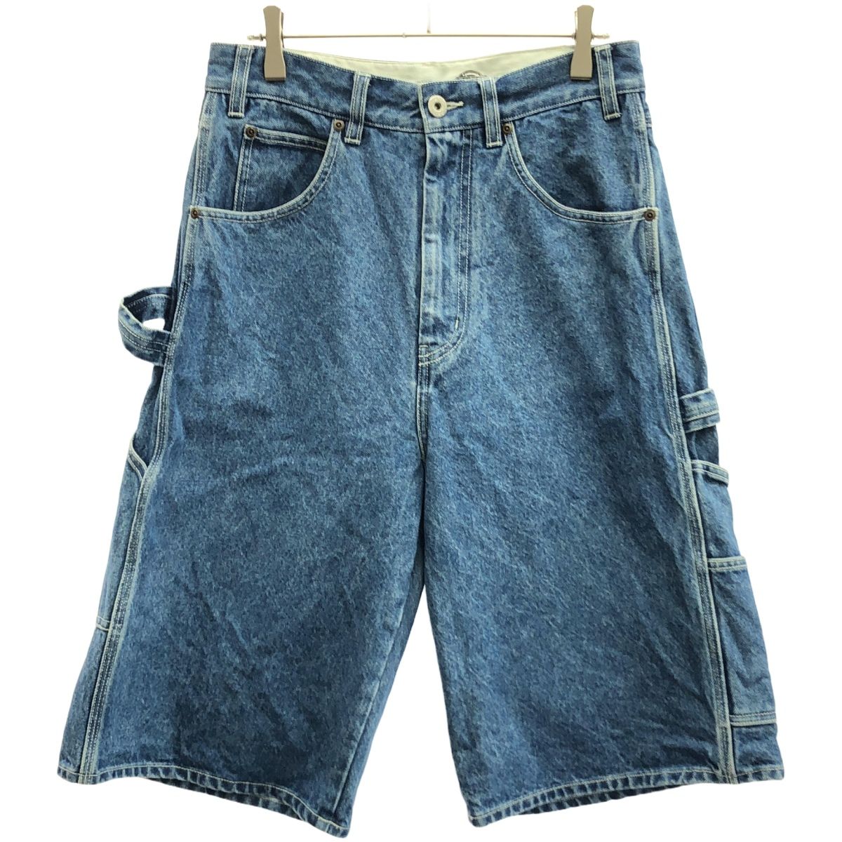 INSCRIRE×Dickies アンスクリア ディッキーズ 24SS BEAUTY-YOUTH別注 デニムカーペンターハーフパンツ I24SS-PT000DBY インディゴ S