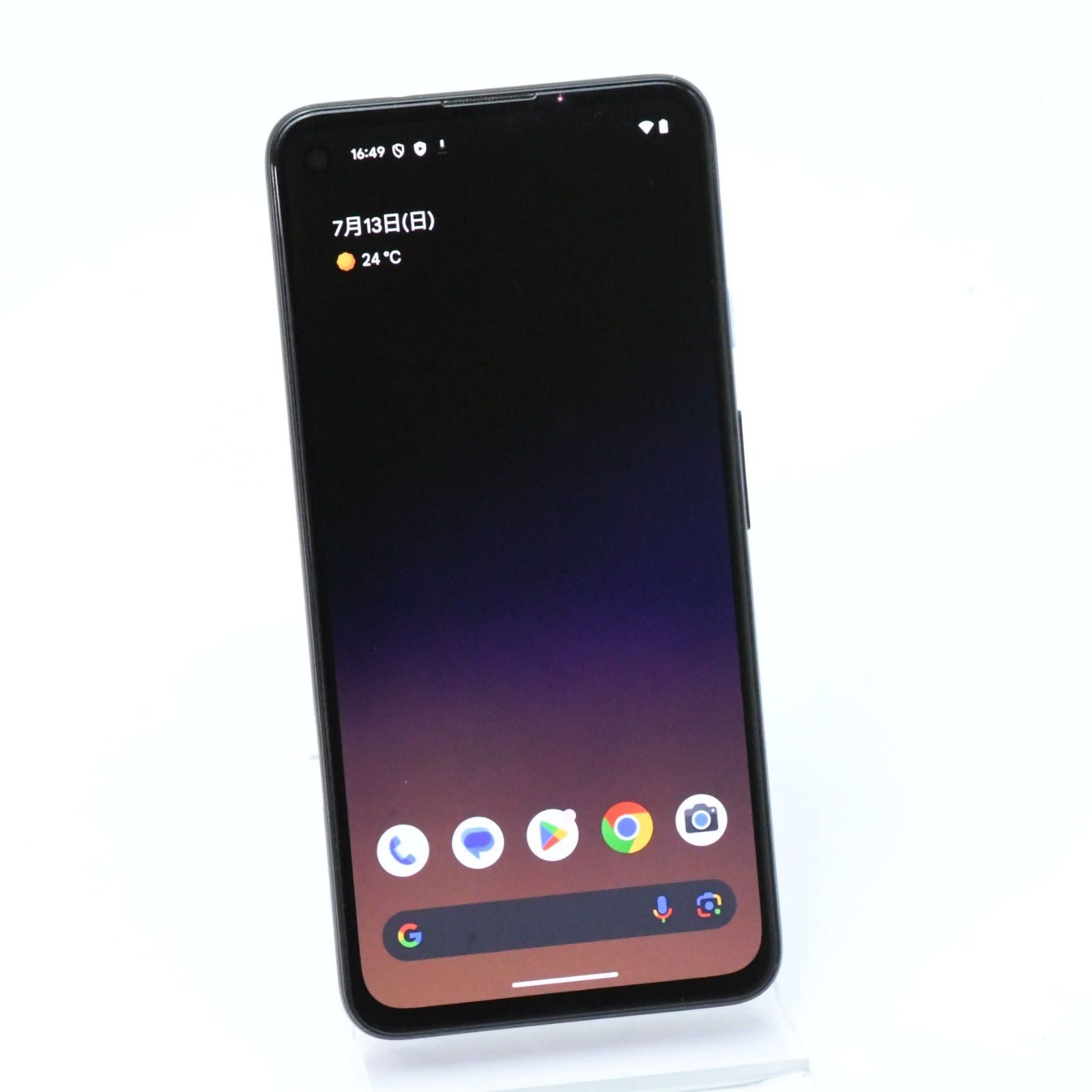 液晶美品】Softbank SIMフリー Google Pixel4a（5G）128GB ブラック